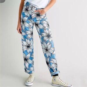 Farm Rio/ Levi’s rib cage floral print jeans